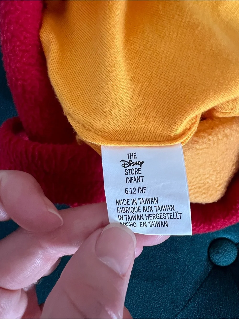 Disney Store Winnie The Pooh Hat Embroidered Felt Ears Fuzzy Winter Cap Infant